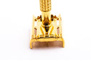 1966 L1 Gillette Flare Tip Super Speed DE Safety Razor | 24k Gold Revamp