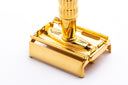 1955 A4 Gillette Heavy Red Tip Super Speed Safety Razor | 24K Gold Revamp