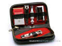 1967 M3 Gillette Travel Tech Safety Razor w/ Black Leather Case