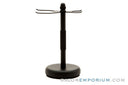 Pure Badger Razor and Brush Shave Stand | Black Chrome