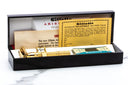 1962 H4 Gillette Gold Slim Aristocrat Adjustable Double Edge Safety Razor Set | New Old Stock