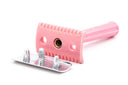 Pink Two Piece Double Edge Razor