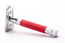 YAQI | Red Handle Double Open Comb Double Edge Safety Razor