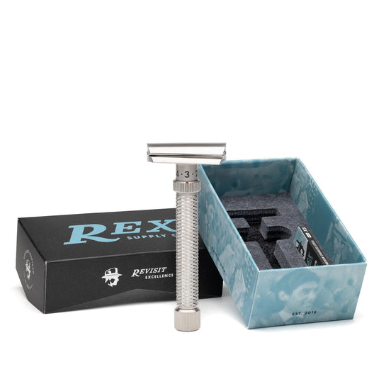 Rex Supply Co. | Konsul XL Slant Adjustable Stainless Steel Double Edge Safety Razor -112