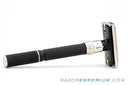 1983 Gillette Super Adjustable "Black Beauty" DE Safety Razor D2