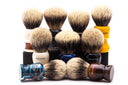 Shavemac |  Silvertip Badger Shave Brush With Blue & Copper Marbled Handle 4071-129