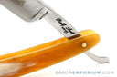 5/8" Ralf Aust Round Tip Straight Razor | Horn Scales