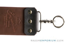 3" Razor Emporium Red Latigo & Canvas Straight Razor Strop | Made In USA