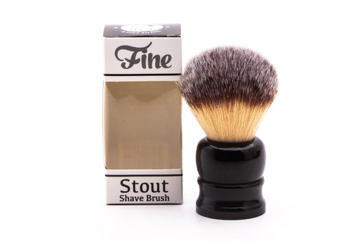 Fine Accoutrements | Stout Angel Hair Black Shave Brush