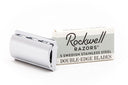 Rockwell 6C White Chrome Adjustable Double Edge Safety Razor