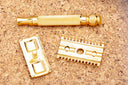 1930's Gillette Goodwill Ball End Double Edge Safety Razor | 24K Gold Revamp