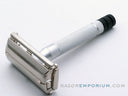 1951  W4 Gillette Black Tip DE Super Speed Safety Razor