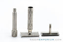1930's Gillette New Deluxe Criterion DE Safety Razor Set | Factory Nickel Revamp
