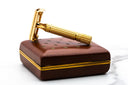 1953 Y1 Gillette Gold President Double Edge Safety Razor Set | Original Condition