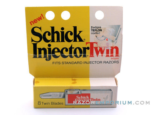 Schick Injector Twin Single Edge (8) - New Old Stock (NOS) Razor Blades