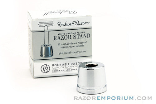 Rockwell White Chrome Safety Razor Stand