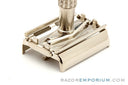 1965 K4 Gillette Flare Tip DE Super Speed Safety Razor | Factory Nickel Revamp