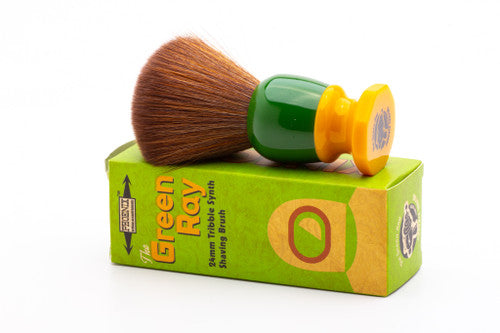 Phoenix Shaving |  The Green Ray - 24mm Tribble Synthetic Shaving Brush
