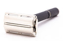 1980 A1 Gillette Super Adjustable "Black Beauty" DE Safety Razor | Factory Nickel Revamp