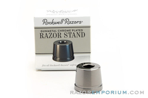 Rockwell Gunmetal Chrome Safety Razor Stand