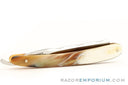 6/8" Ralf Aust American Tip Straight Razor  | Horn Scales