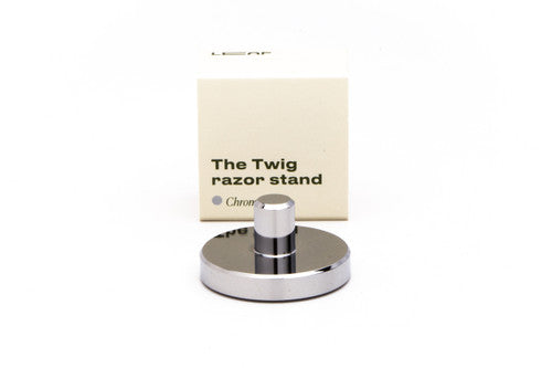 The Twig Razor Stand LEAF | Chrome