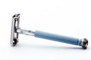 1963 I1 Lady Gillette Blue Star Double Edge Safety Razor | Factory Nickel Revamp