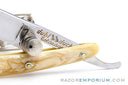 5/8" Dubl Duck Pearlduck Goldedge Straight Razor w/ Gold Inlay Celluloid Scales  | Solingen, Germany