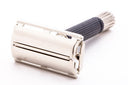 1973 T1 Gillette Black Handle Super Speed DE Safety Razor | Factory Nickel Revamp