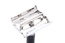 1971 R1 Gillette Black Handle Super Speed Safety Razor | Factory Nickel Revamp