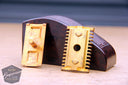 Gillette 1930's Goodwill Long Comb Era Gold DE Razor w/ Bakelite Travel Box