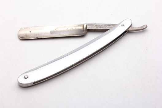 5/8" Geneva Cutlery Co. Classics on Clearance Straight Razor With Steel Scales
