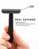 Rex Supply Co. | Page Three Piece Aluminum Double Edge Safety Razor