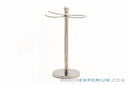 Two Piece Brush & Straight Razor Stand | Stainless Steel Stand