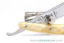 5/8" Dubl Duck Pearlduck Goldedge Straight Razor w/ Gold Inlay Celluloid Scales  | Solingen, Germany