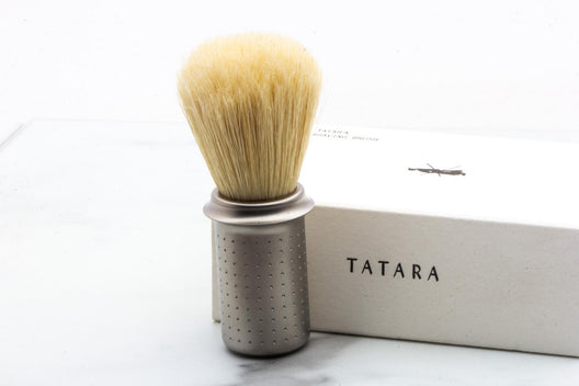 TATARA | Premium Boar Stainless Steel Shaving Brush - Matte