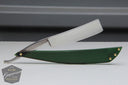6/8" Baum Brothers Cutlers & Silversmiths Straight Razor w/ Green Acrylic Scales Near Wedge | Sheffield, England