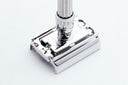 1966 L4 Gillette Slim Adjustable DE Safety Razor Factory  |Factory Nickel Revamp