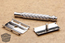 Gillette 1968 Ball End Tech Spiral Handle Razor w/ Etched Logo Cap -N4