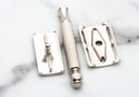 1962 H4 Gillette Ball End Tech Safety Razor | Factory Nickel Revamp