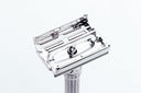 1966 L4 Gillette Slim Adjustable DE Safety Razor Factory  |Factory Nickel Revamp