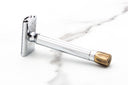 Merkur | 510 Progress Adjustable Double Edge Safety Razor With Brass Knob