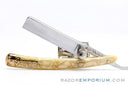 5/8" Dubl Duck Pearlduck Goldedge Straight Razor w/ Gold Inlay Celluloid Scales  | Solingen, Germany