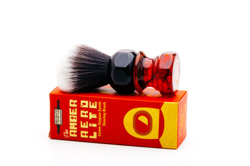 Phoenix Shaving | The Amber AeroLite - 24mm Stygian Synthetic Shaving Brush