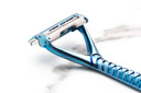 Leaf Two Razor | Double Blade Pivoting Razor - Glacier