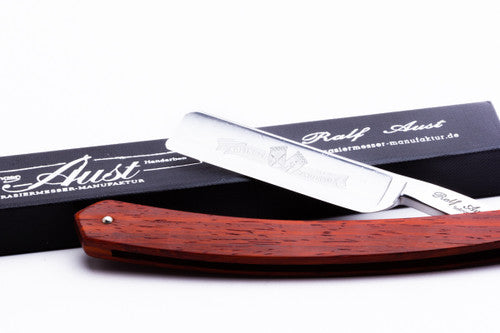 5/8" Ralf Aust Spanish Tip  Straight Razor | Redwood Scales