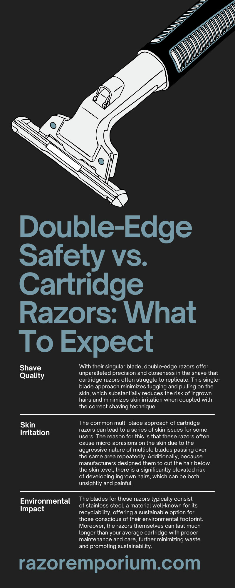 Double-Edge Safety vs. Cartridge Razors: What To Expect